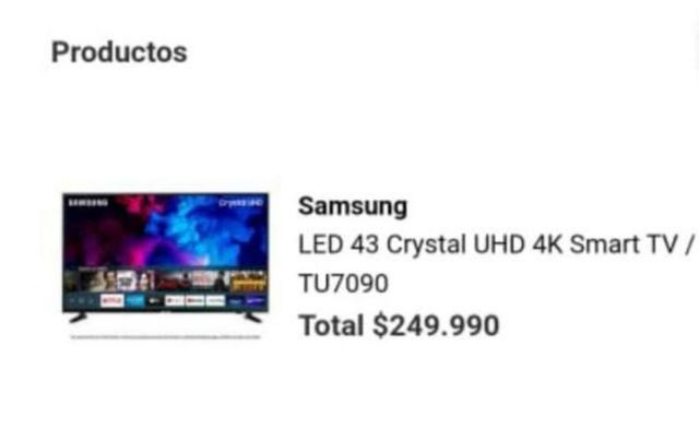 Televisor LG 43" - Smart tv