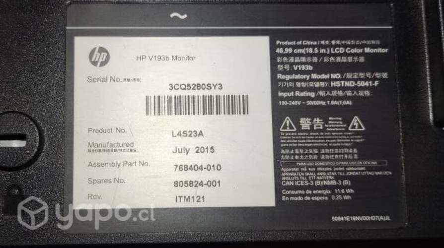 Monitor HP V193B (D)