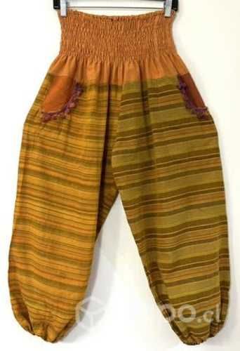 Pantalón Hindu Bombacho Talla M/l Amarillo Y Otros