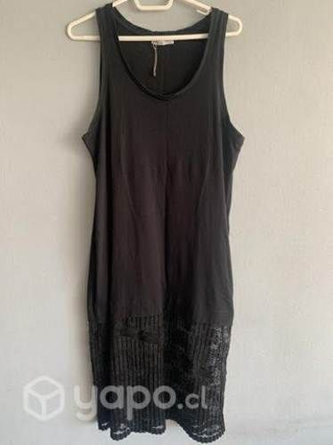 Vestido Zara/con transparencia en talla S/M.