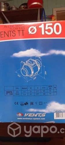 Extractor en t vents 150cc 540 m3/h