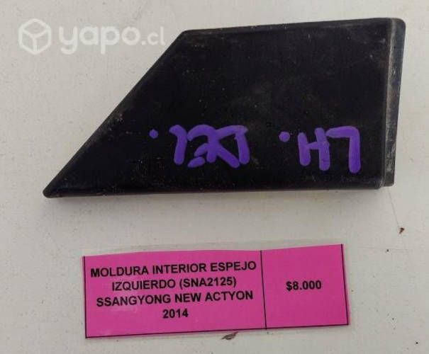 Moldura Int espejo izq Ssangyong New Actyon 2014