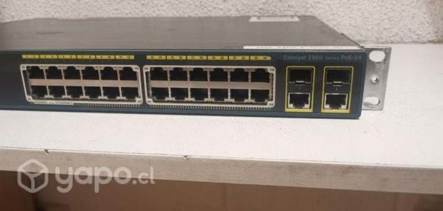 Switch Cisco Catalyst  POE + 2 T/SFP