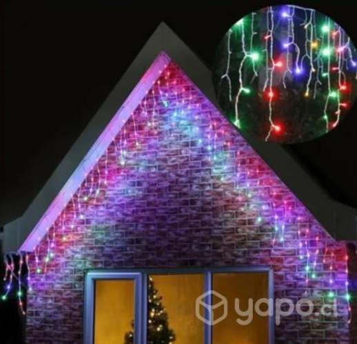 Luces Cascada Navideñas Guirnalda Led Luz Solar 3