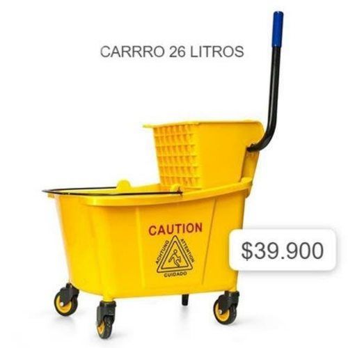carro con estrujador 26 litros