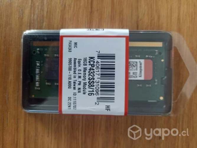 Memoria RAM 16G Kingston