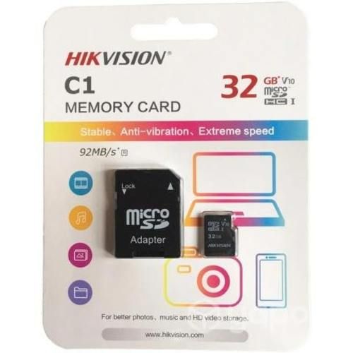 Memoria Micro SD 32Gb HIKVISION SHDC Clase 10 + Ad