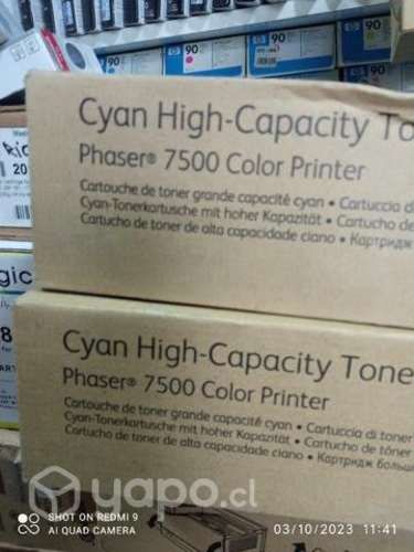 Toner phaser Xerox 7500 colores originales de alta
