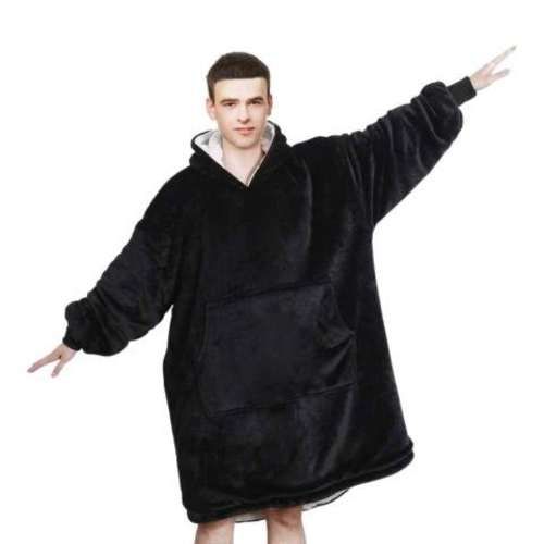 Polerón Negro Sherpa Chiporro Huggle Hodie Unisex
