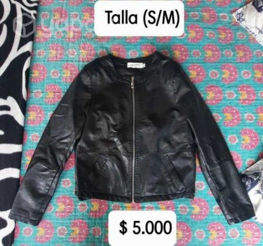 Chaqueta ecocuero mujer