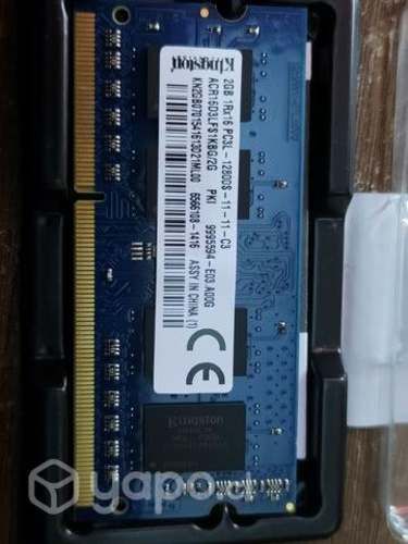 Memoria RAM Kingston 2 GB(DDR3) para notebook