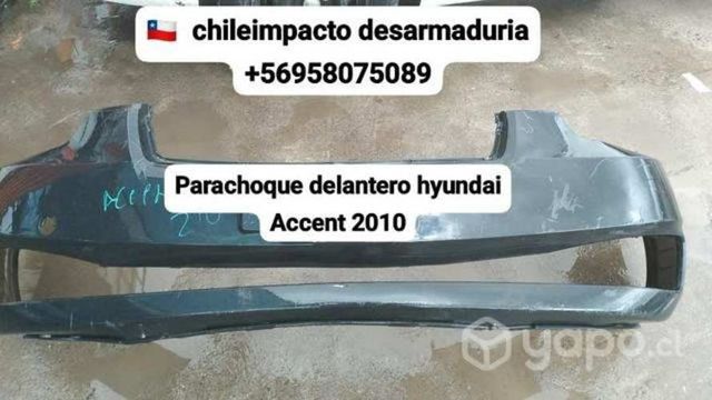 Para choque delantero Hyundai accent año 2010