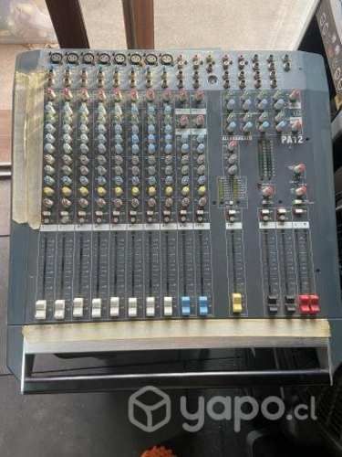 Mixer mezcladora allen heath pa12