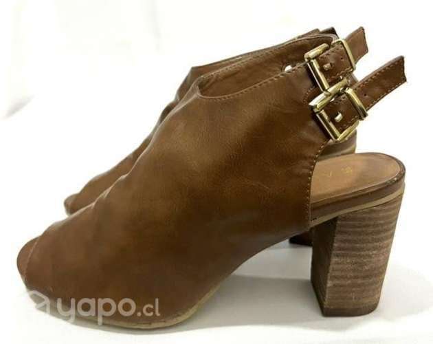 Chala Tacón 100% Sintético Marca Alaniz N*39 Café