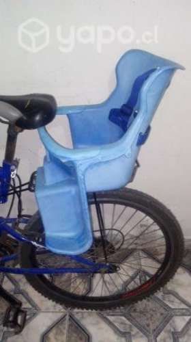 Silla Bebé (hasta 3 años) para bicicleta+Parrilla