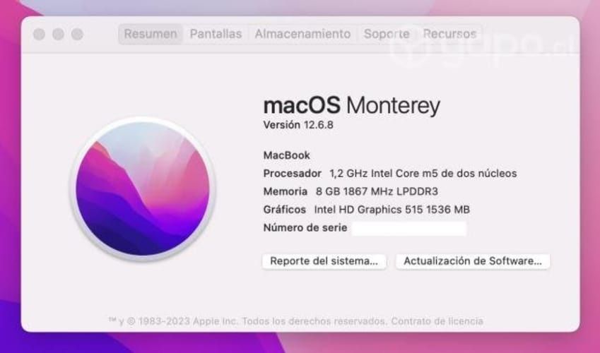 Macbook 12 pulgadas - 512GB