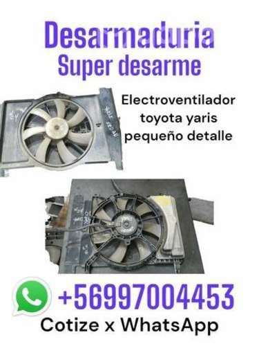 Electroventilador Toyota Yaris pequeño detalle