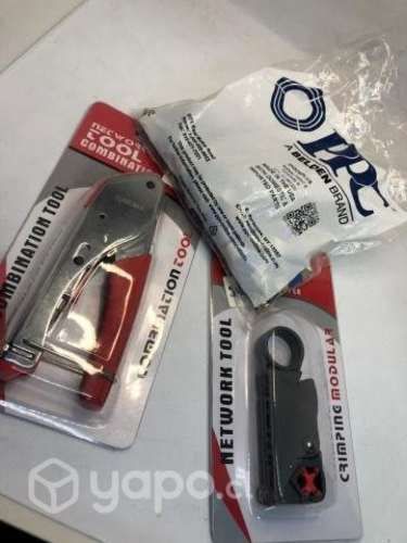 Conectores, pelacables, crimpadora promocion