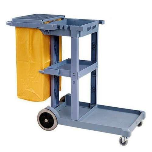 Carro de aseo con cubierta