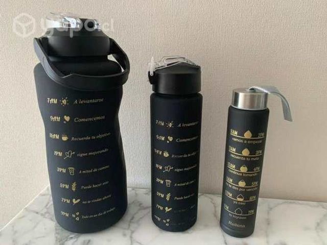 Tripack botellas motivacionales