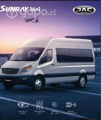 Arriendo mensual mini bus Jac Sunray 16+1 Calama