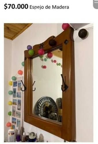 Espejo de madera