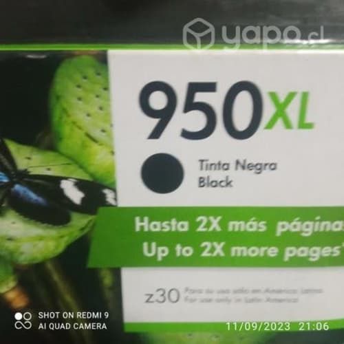 Tinta HP 950xl black original de alta