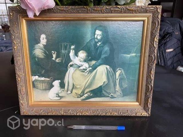 Reproduccion de cuadro con marco vintage