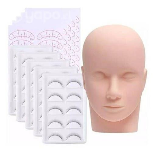 Cabeza de práctica pestañas