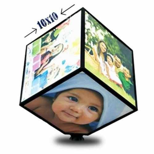 Cubo giratorio con 6 fotos personalizadas