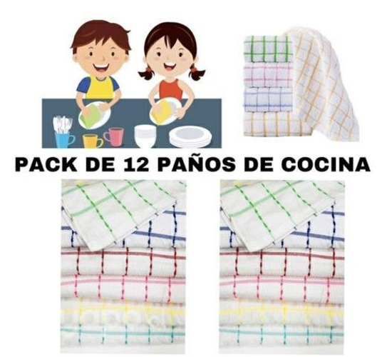 Pack 12 paños de cocina