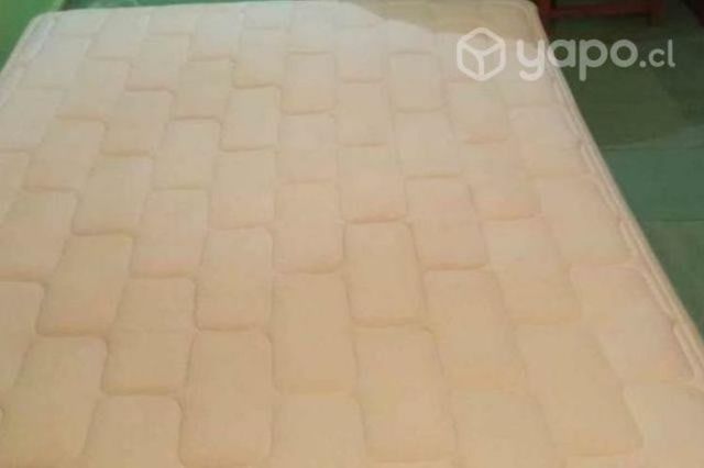 Cama 2 plaza colchón cic ortopédico base americana