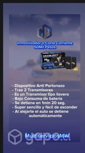 Inmovilizador o Corta Corriente