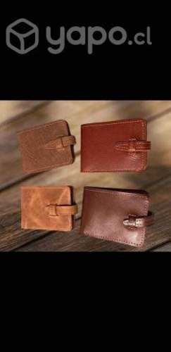 Billeteras de cuero natural