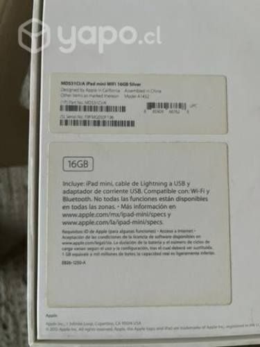IPad Mini Wifi 16 Gb