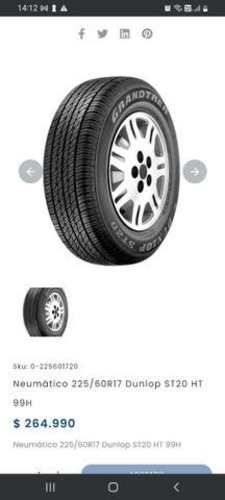 Neumáticos prácticamente nuevos