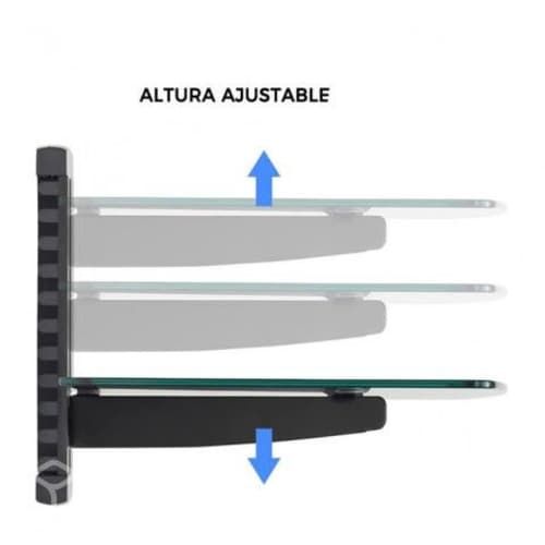 Soporte de vidrio para blu-ray, dvd, deco