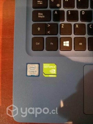 Notebook Acer Intel i5 7th gen 4 gb de RAM 500 gb