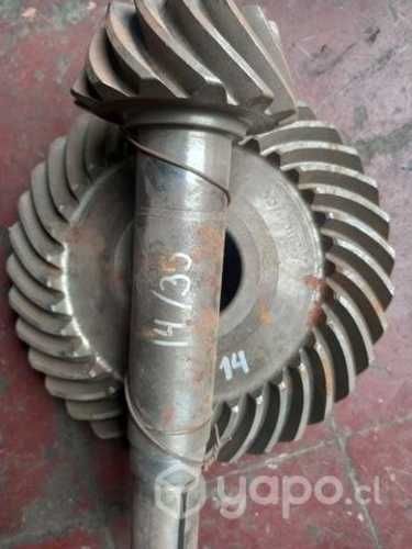 Conjunto corona y piñon maquinaria 35/14