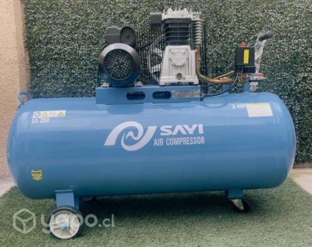 Compresor de aire 200 lts 3 hp marca SAYI