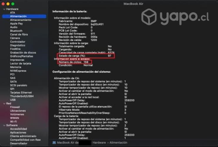 Notebook MacBook Air 13 2017