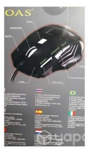 Mouse Gamer AOAS K90 Led Ergonomico 3200DPI