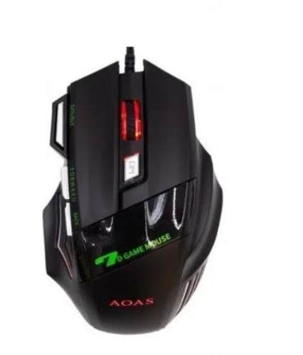 Mouse Gamer AOAS K90 Led Ergonomico 3200DPI
