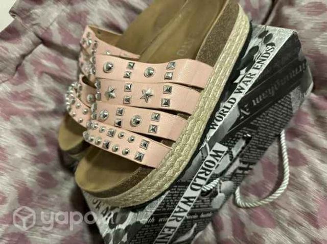 Sandalias rosadas mujer talla 37