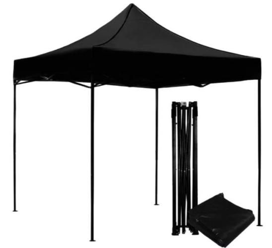 Toldo 2x2 plegable Blanco. Negro.  Verde