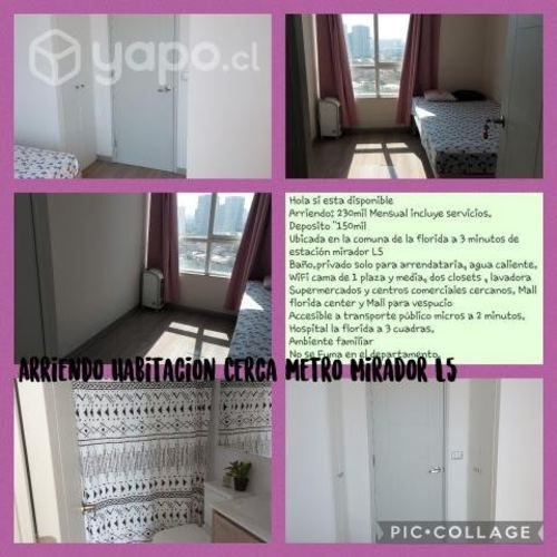 Habitación para Dama comuna de la florida