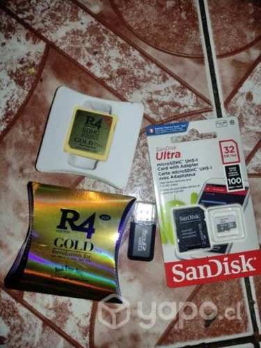 R4 gold 32 gb full juegos ds