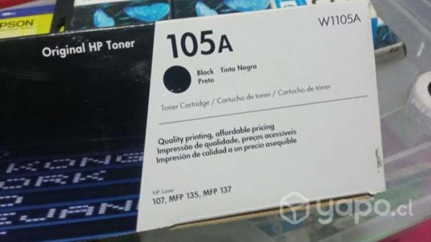 Toner HP 105a black original de alta