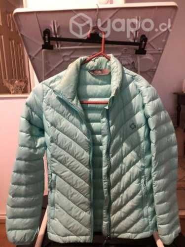 Parka Doite verde agua de pluma