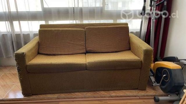 Sillón Cama Grande de Plaza y Media Antiguo